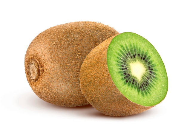 Fruto de kiwi aislado en blanco