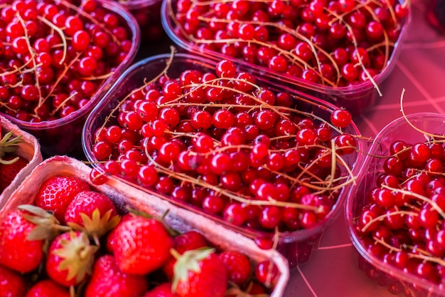 Frutos de baga no mercado