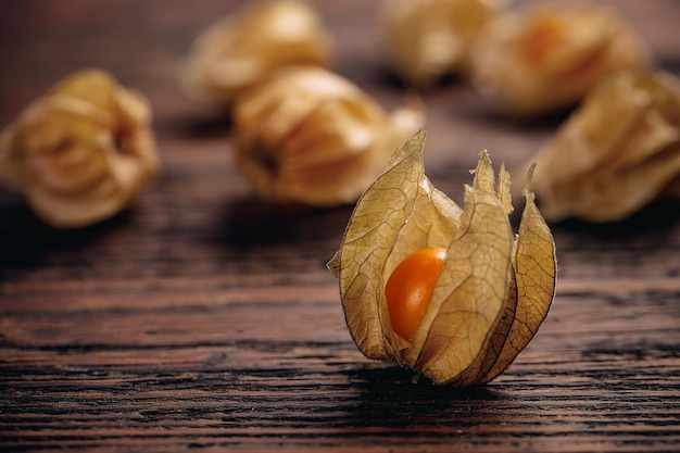 Frutos de groselha-do-cabo