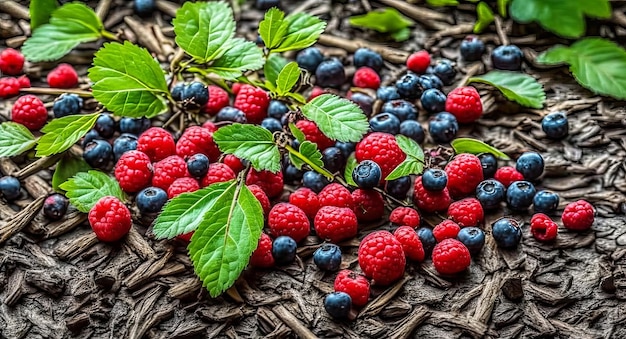 Frutos silvestres na geração de floresta ai