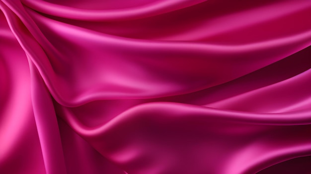Fuchsia tecido de seda textura com belas ondas fundo elegante para um produto de luxo