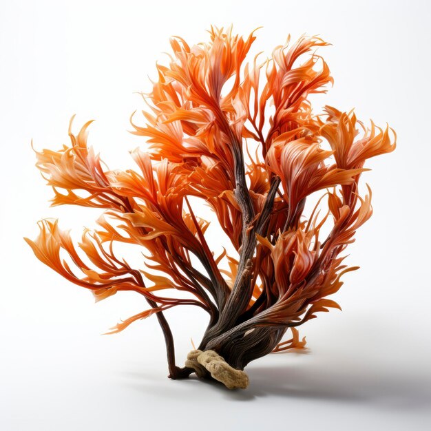 Foto fucus seaweed hd en un fondo blanco