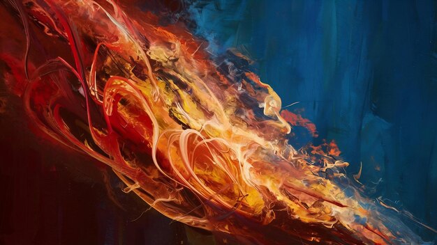 Fuego de calor de la llama fondo abstracto