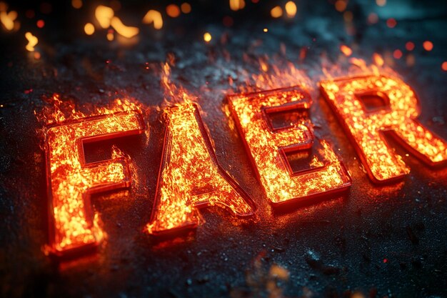 Un fuego en un edificio que dice fuego en él