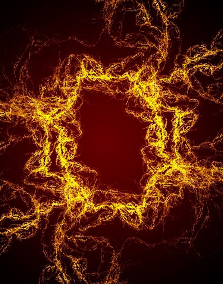 Foto fuego. fondo futurista de diseño moderno. formas abstractas