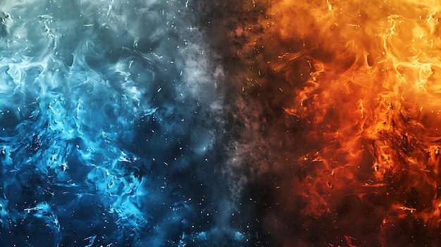 Fuego y hielo el equilibrio perfecto entre dos fuerzas opuestas