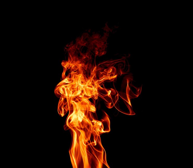 un fuego con llamas fondo superpuesto