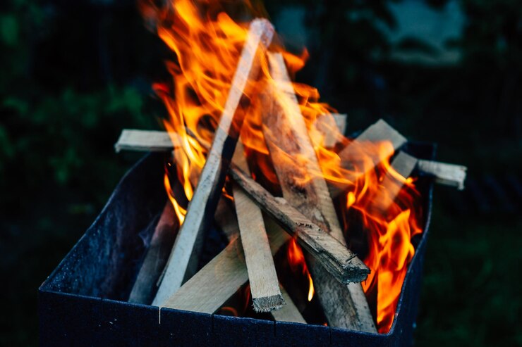 Fuego en la parrilla