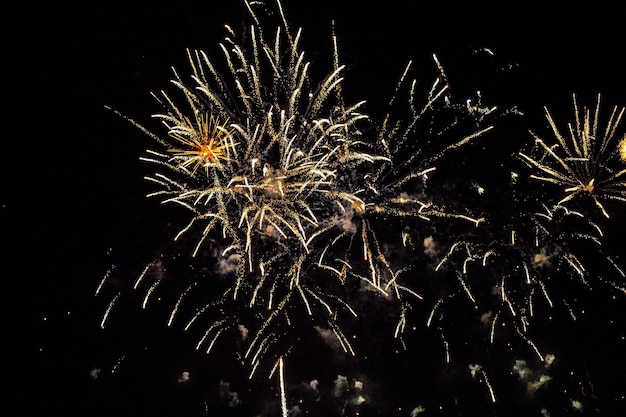 Fuegos artificiales en la festividad americana el 4 de julio Para celebrar las fiestas