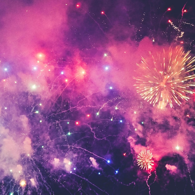Los fuegos artificiales de la víspera de Año Nuevo Una noche de celebración y maravilla
