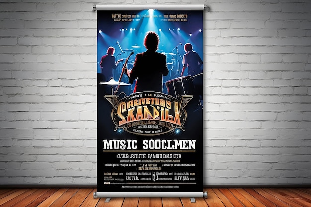 Foto fühlen sie das rhythmus-konzert-poster-banner