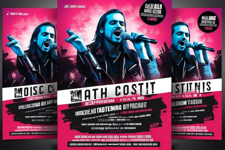 Foto fühlen sie den beat-musik-konzertflyer