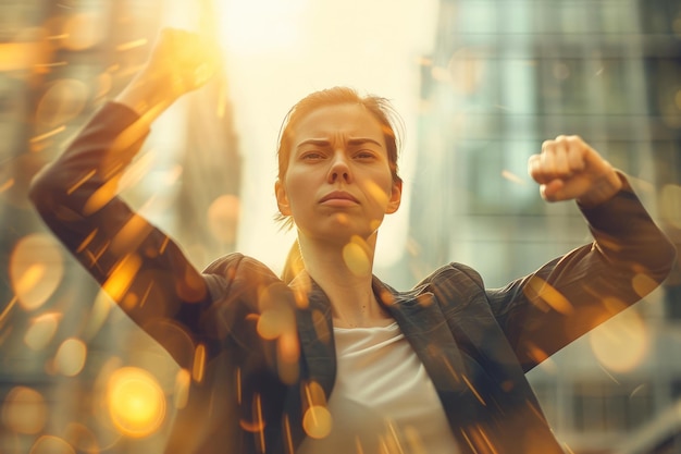 Foto führende veränderung weibliche vorreiterin herausforderungen innovation stagnation im versicherungsbereich