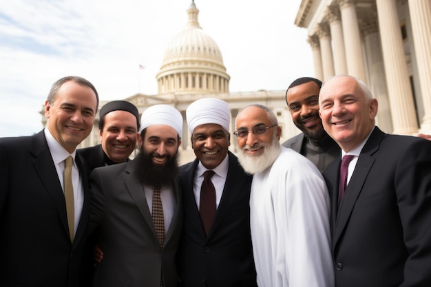 Führungskräfte verschiedener Religionen nehmen am interreligiösen Dialog teil und fördern Frieden, Toleranz und Einheit