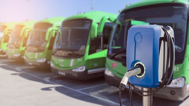 Foto fuente de alimentación para la carga de coches eléctricos estación de carga de coches eléctricos