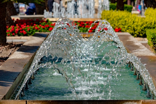 Fuente de la casa consistorial de Murcia, España