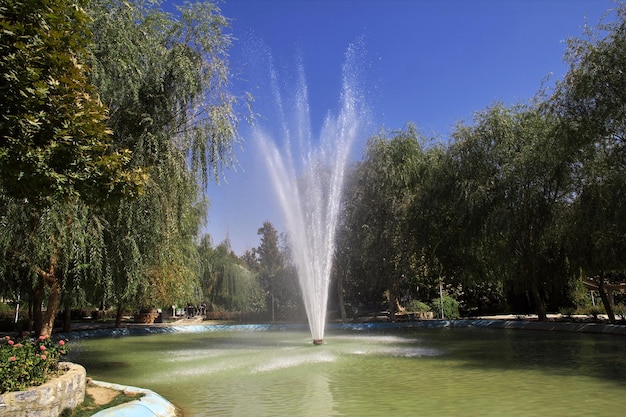 La fuente en Isfahan, Irán