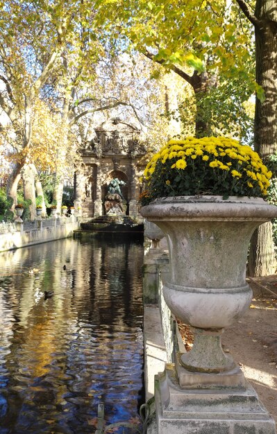 La fuente de Medici jardín de Luxemburgo París Francia