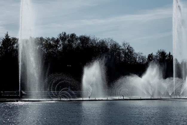 Fuente musical en la ciudad