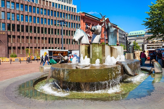 Fuente de Neptuno en Bremen Alemania