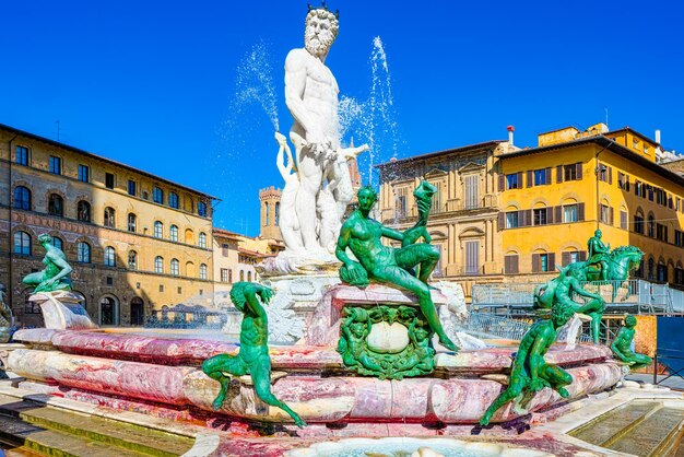 Fuente de Neptuno Florencia italiana