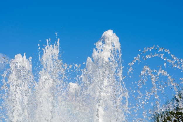 Fuente en el parque macro