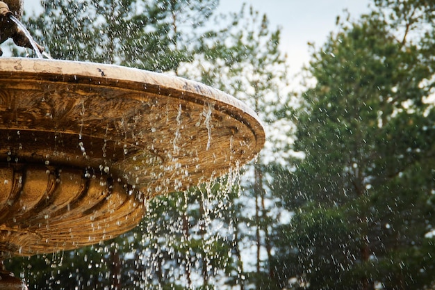 fuente en el parque