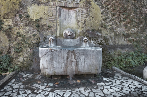 Fuente de Porta San Pancrazio en Roma