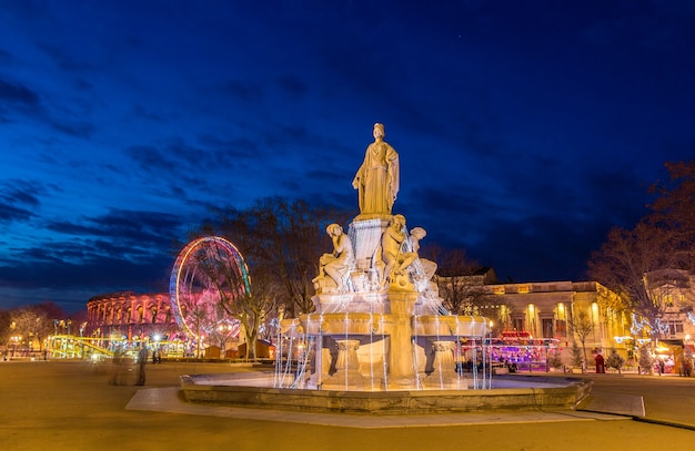 Fuente Pradier en Nimes