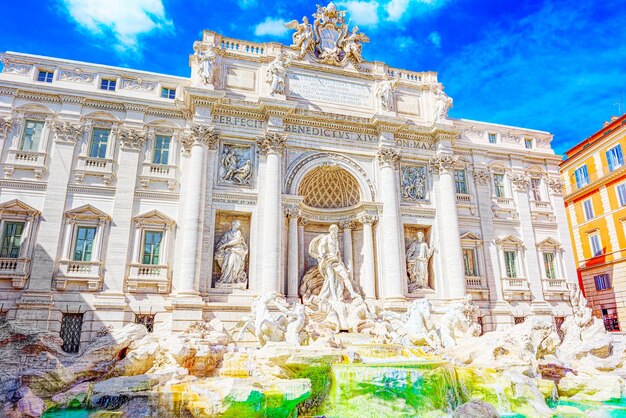 La fuente de Trevi en Roma