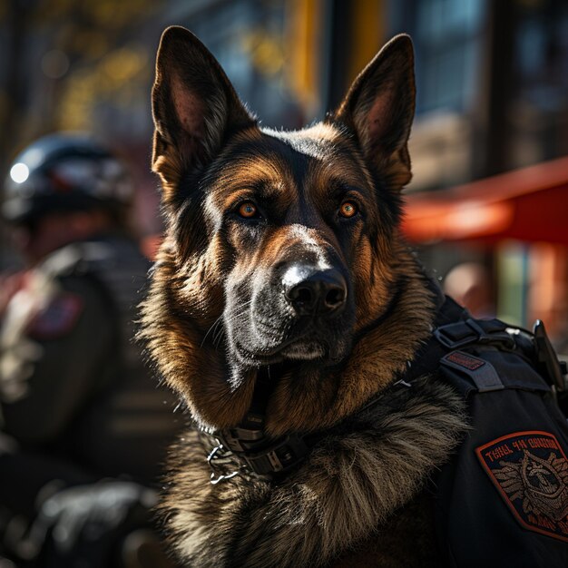 Für Spezialeinsätze ausgebildeter Polizeihund