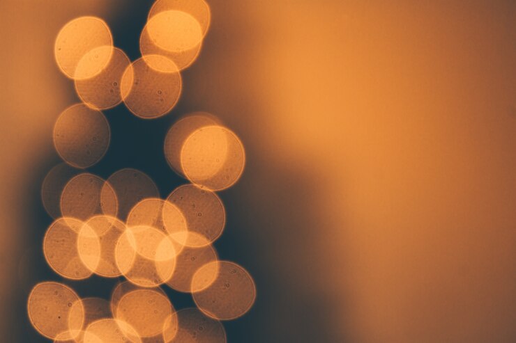 Foto fuera de foco bokeh árbol de navidad de fondo