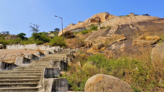 Fuerte de Gudibande ubicado en el distrito de Chikkaballapur, Karnataka, India