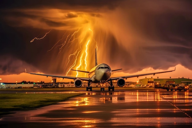 Fuerte tormenta retrasa vuelos