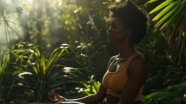 Fuerza mujeres negras yoga