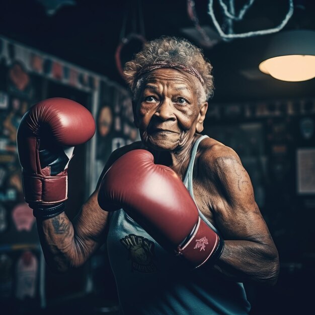 Fuerza senior mujeres adultas entrenando gimnasia deporte persona madura deportista de fitness