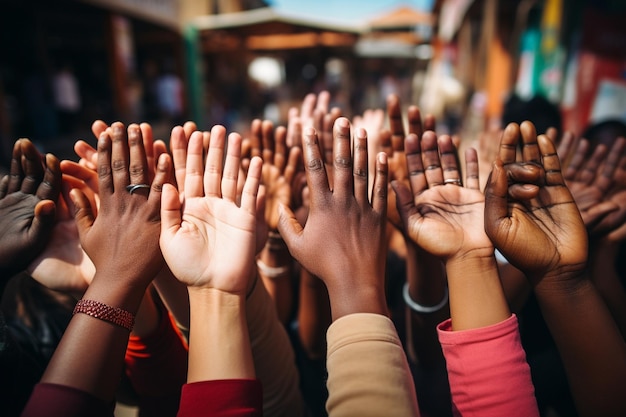 Fuerza en la solidaridad Foto del día de la mujer