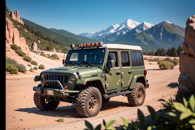 Fuerzas especiales jeep militar fuera de carretera vehículo con alto rendimiento y alta potencia coche ejército