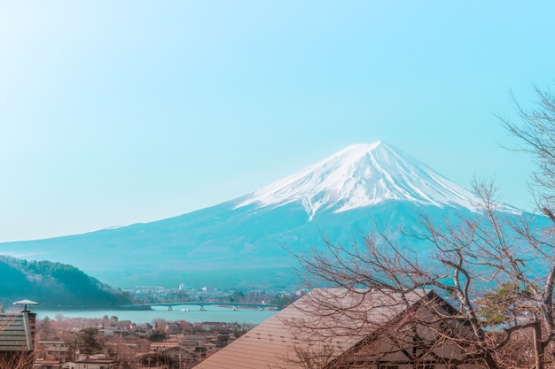 Fuji Berg im Winter