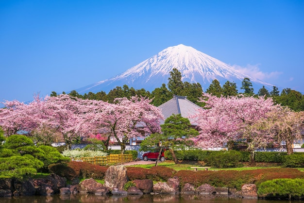 Fujinomiya Shizuoka Japan mit Mt. Fuji