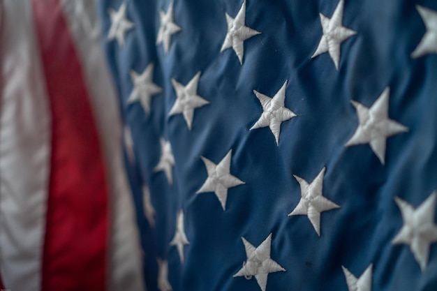 Foto fullframe-aufnahme der amerikanischen flagge