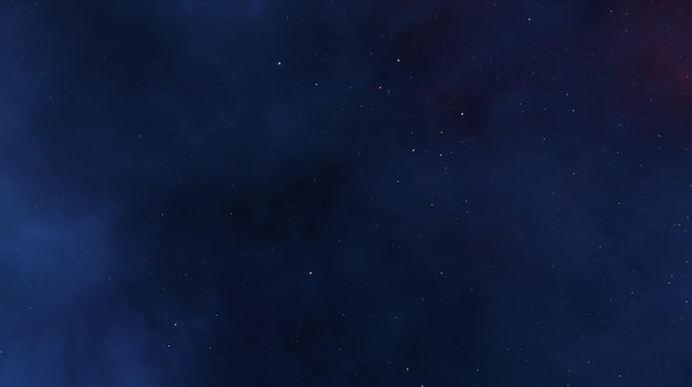 Fumaça à luz sobre um fundo azul escuro Universo estrela galáxia nebulosa renderização 3d