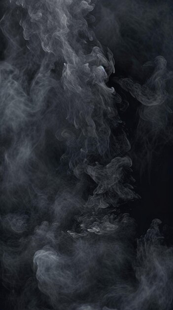 fumaça cercada por nuvens pretas e brancas