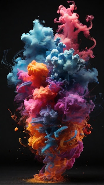 Fumaça colorida explosiva