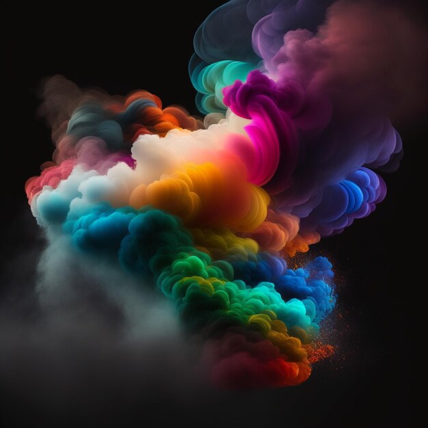fumaça colorida