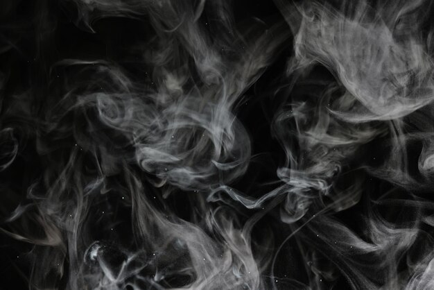 fumaça de textura em um resumo de fundo preto