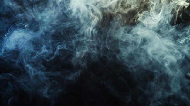 Fumaça flutuar até a textura interior vista noturna Generative Ai