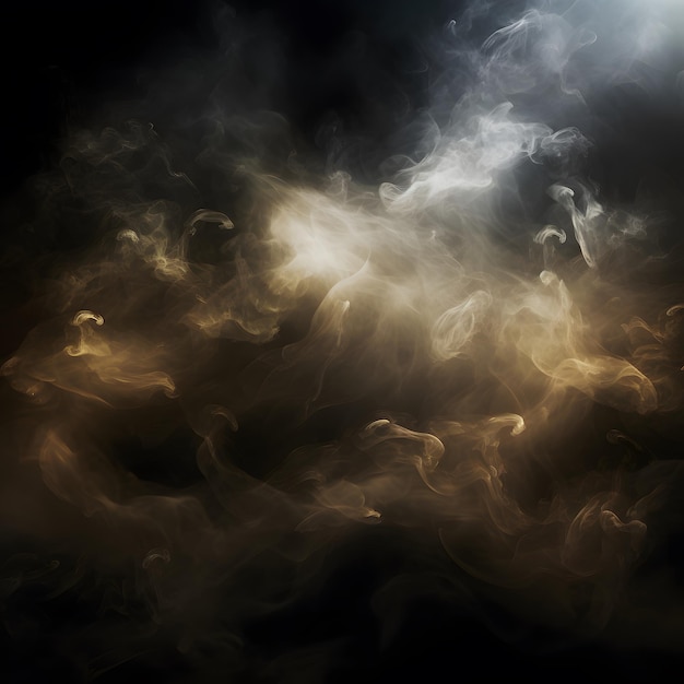 Foto fumaça ondulante névoa mística ia geradora