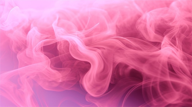 Fumaça rosa abstrata sobre um fundo branco O conceito de criatividade e design