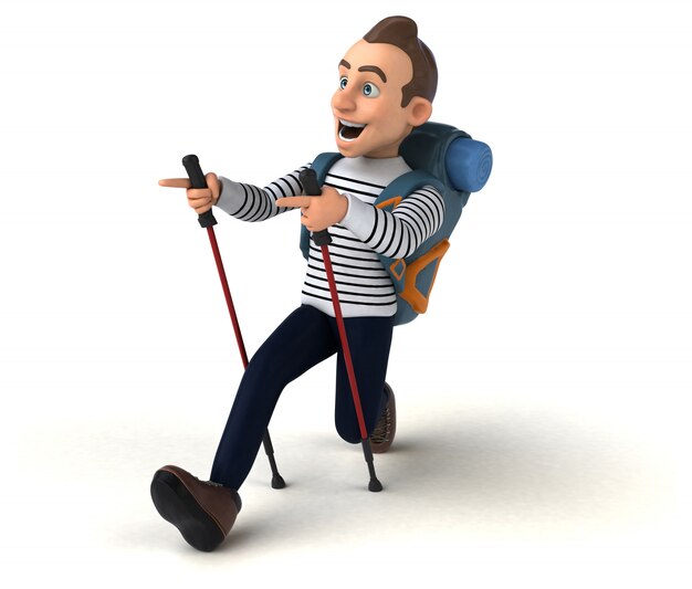 Fun 3D Cartoon Casual Charakter